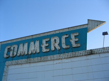 Commerce Drive-In Theatre - Marquee (newer photo)